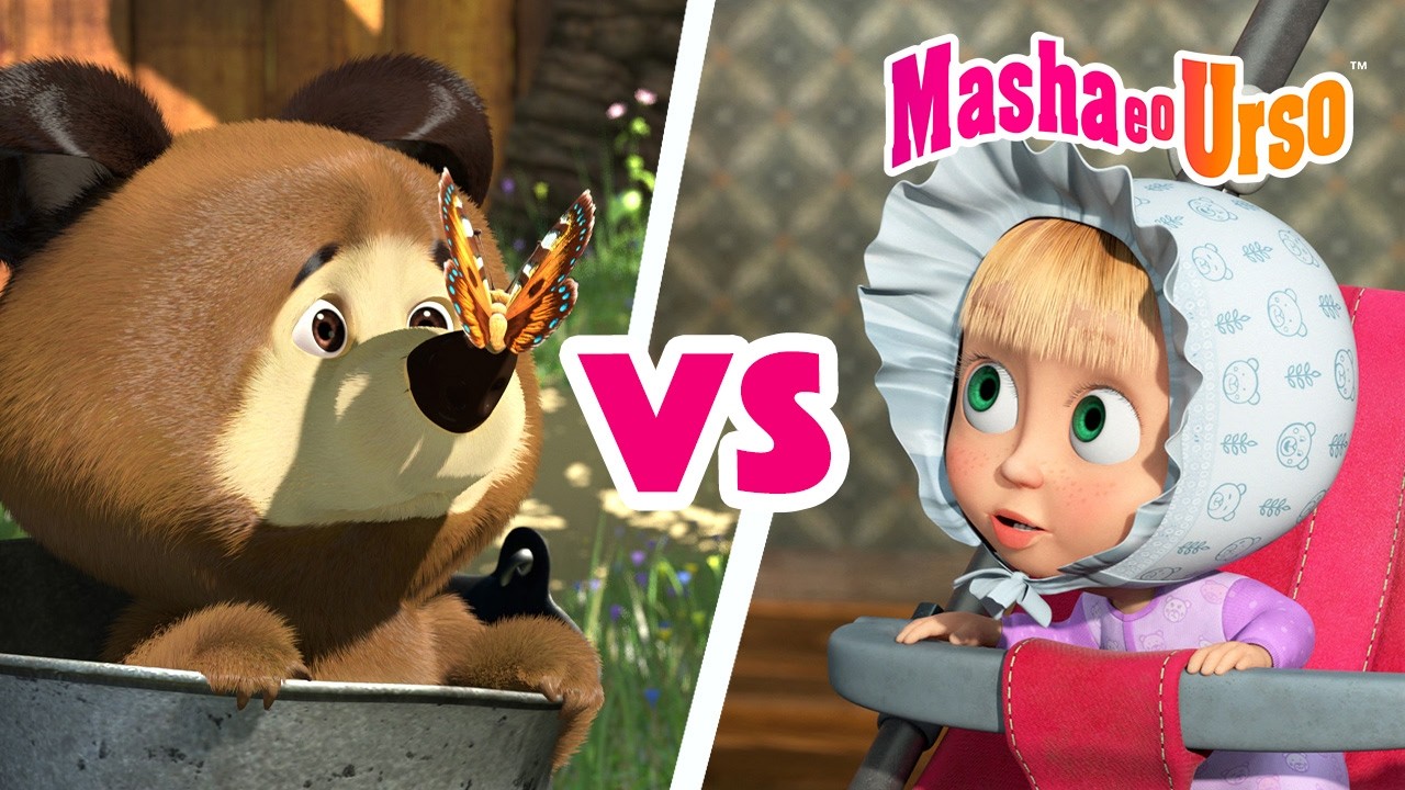 Masha e o Urso 👱‍♀️🐻 🆚 Bebê Urso VS Bebê Masha 🐻👶 Coleção de desenhos animados
