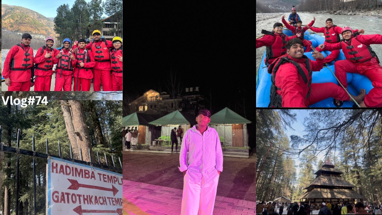 The Ultimate Manali Trip: Rafting, Temples, & Camping! 🏕️ (Manali to kullu kasol)#manalitrip 