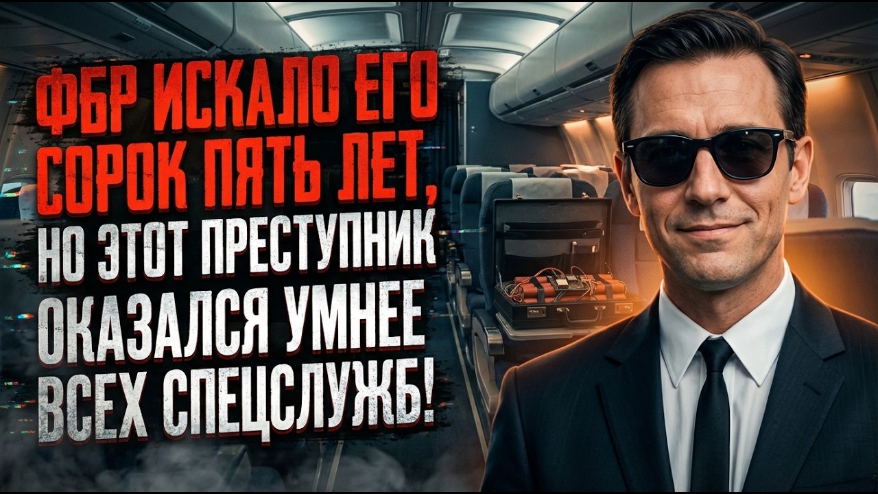 ОН ИСЧЕЗ С МИЛЛИОНАМИ! САМЫЙ ЗАГАДОЧНЫЙ УГОН В ИСТОРИИ США | Исторические фаты