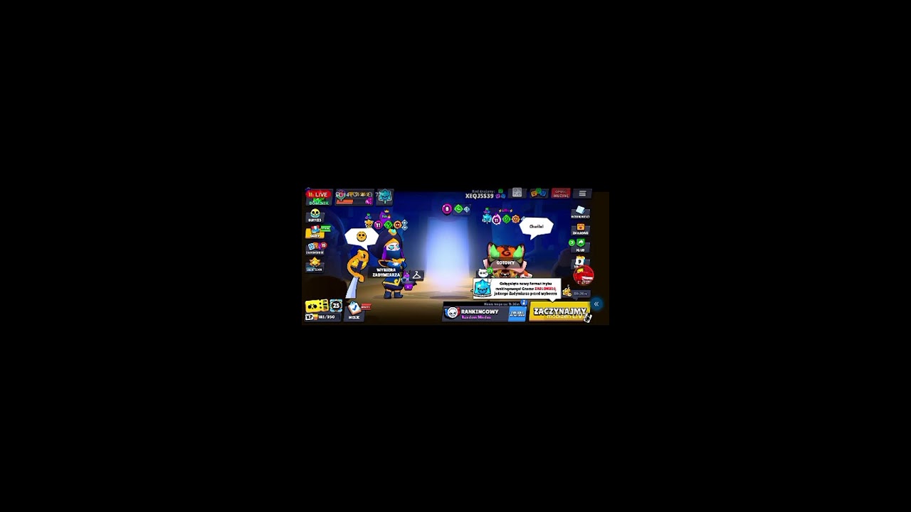 PIERWSZY LIVE Z BRAWL STARS WBIJAJ (BEZ VOICE)
