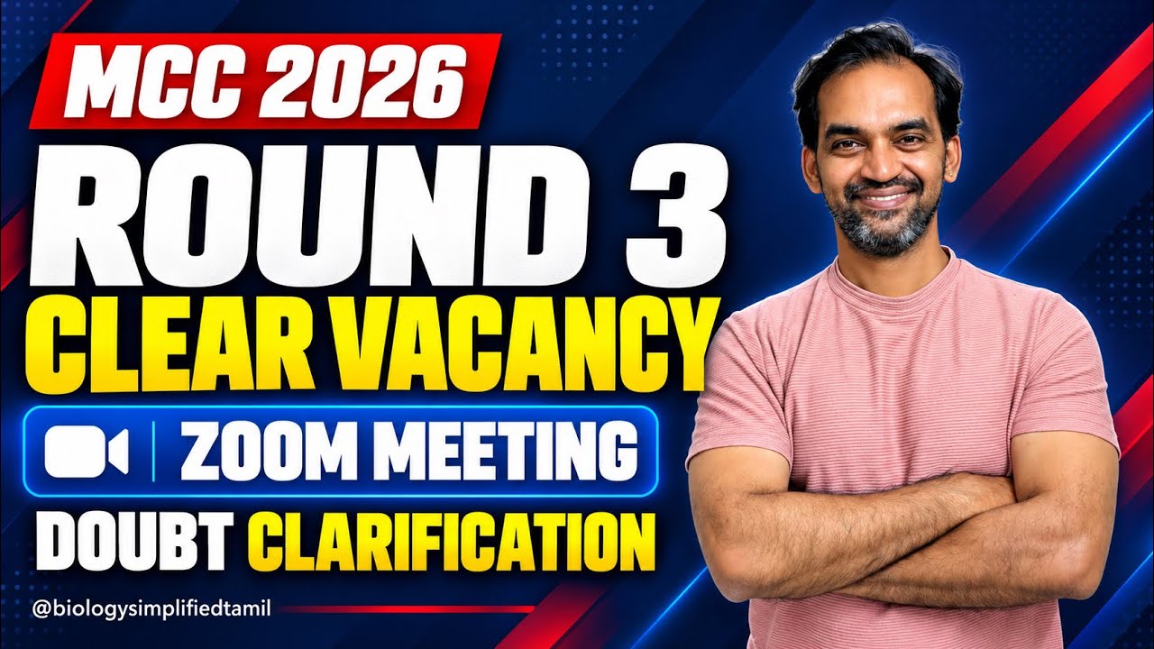 Round 3 vacancy list | doubt clearing session | Zoom Meeting | TN Medical Selection 2026