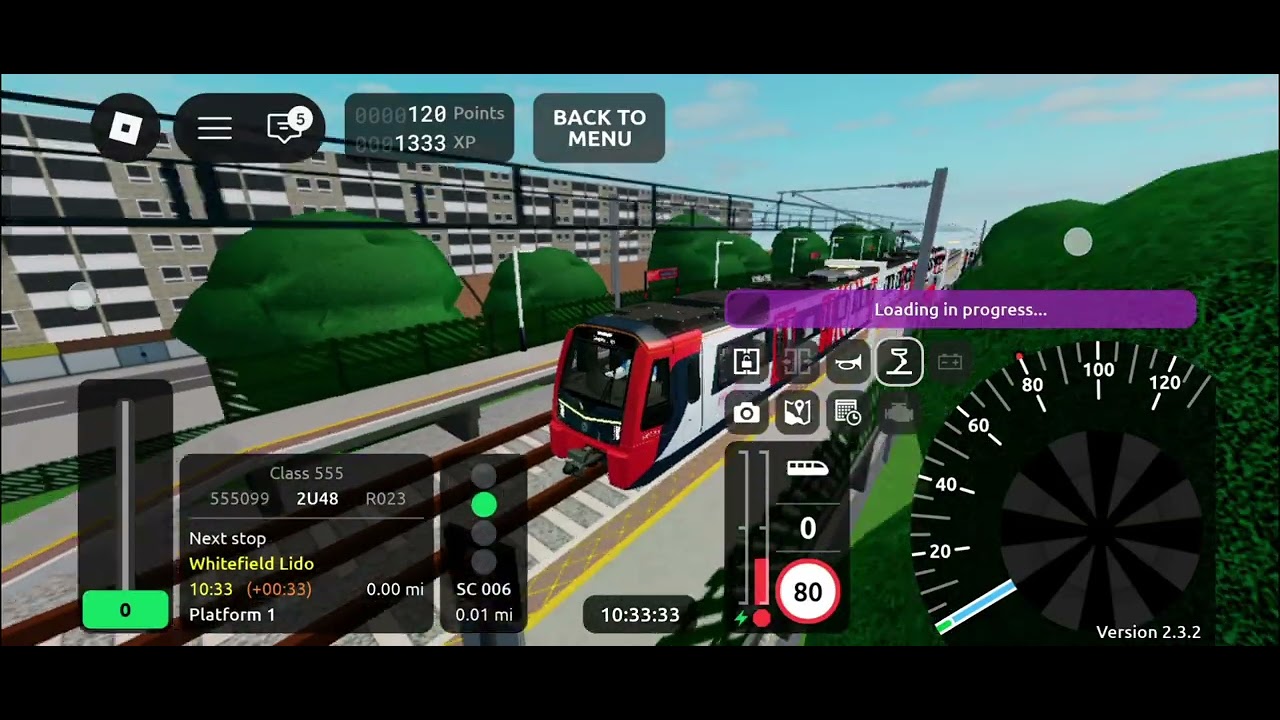 Roblox (HD) - SCR V2.3.2 - Class 555 - Metro R023 - stepford Victoria To stepford UFC