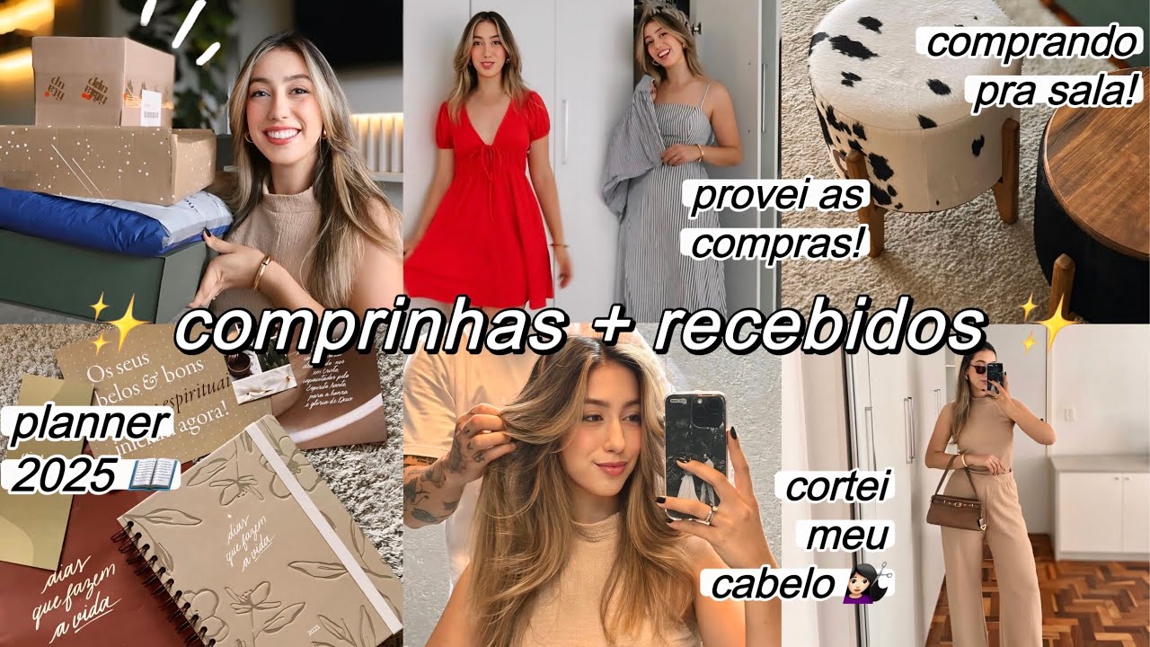 COMPRINHAS, CORTEI o CABELO, RECEBIDOS, PLANNER NOVO, CONVITE de PADRINHOS e + 🌟🛍️ Cacá Anjos