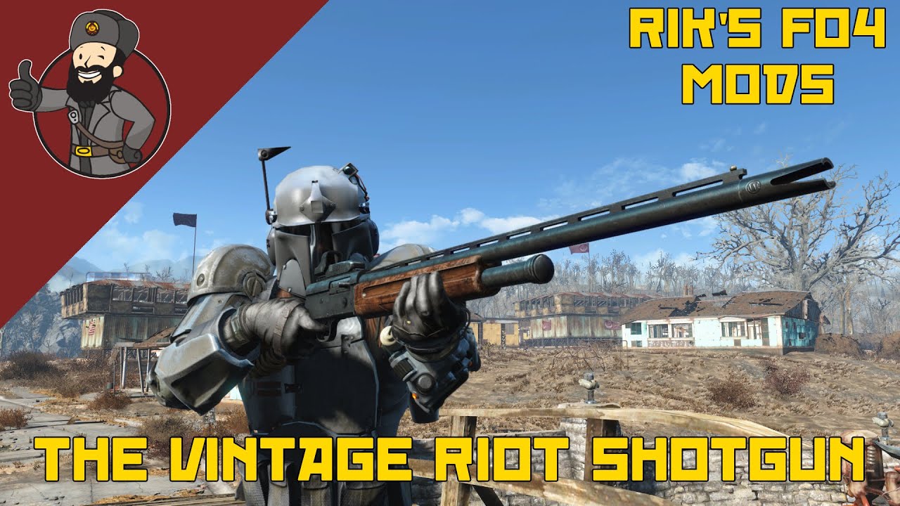 Rik's Fallout 4 Mods - The Vintage Riot Shotgun by DegenerateDak