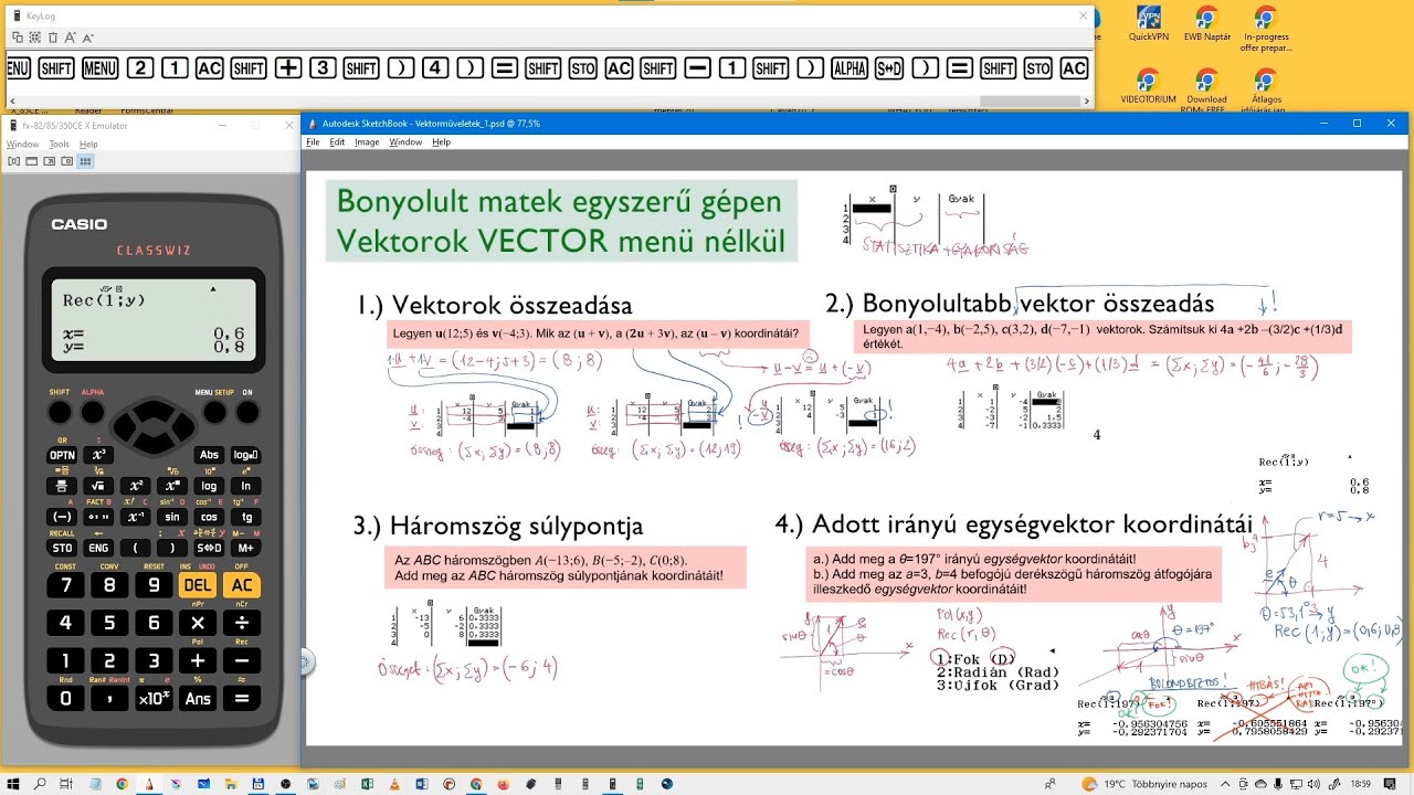 Az én számológépem nem tud vektorokkal számolni! 😱 😭 Biztos vagy benne? 😎 | Érettségi ✔️