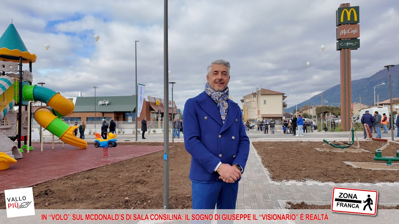 In “volo” sul McDonald’s di Sala Consilina: il sogno di Giuseppe il “visionario” è diventato realtà