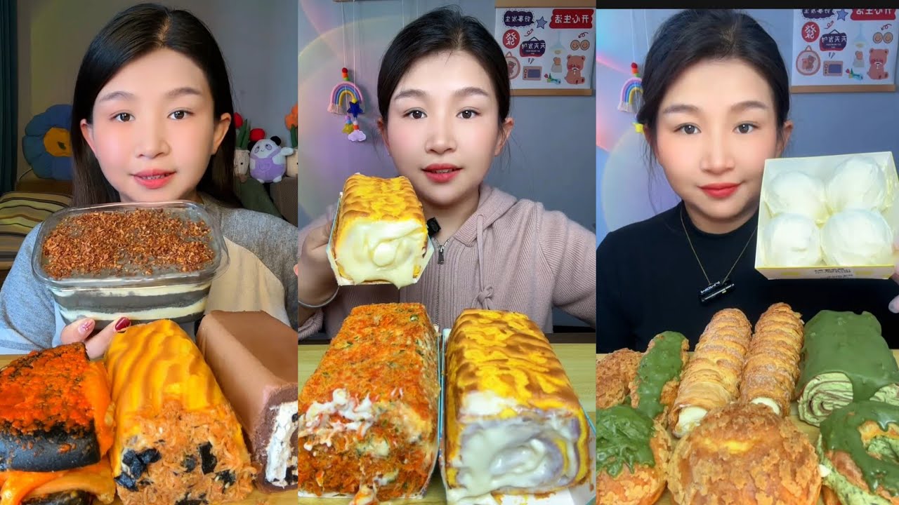 Asmr Challenge Cake 🍰🎂 Dessert 🎂 Chocolate 🍫 Tiramisu cheesecakes #asmr #cake #creamy #dessert 