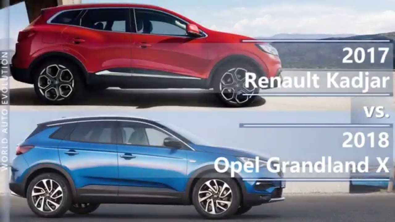 2017 Renault Kadjar vs 2018 Opel Grandland X (technical comparison)