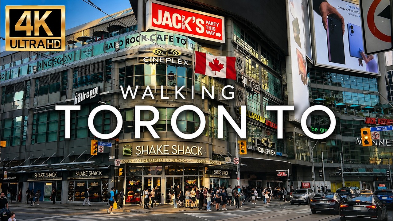 YONGE-DUNDAS SQUARE, TORONTO 🇨🇦 | 4K HDR 60FPS Walking Tour