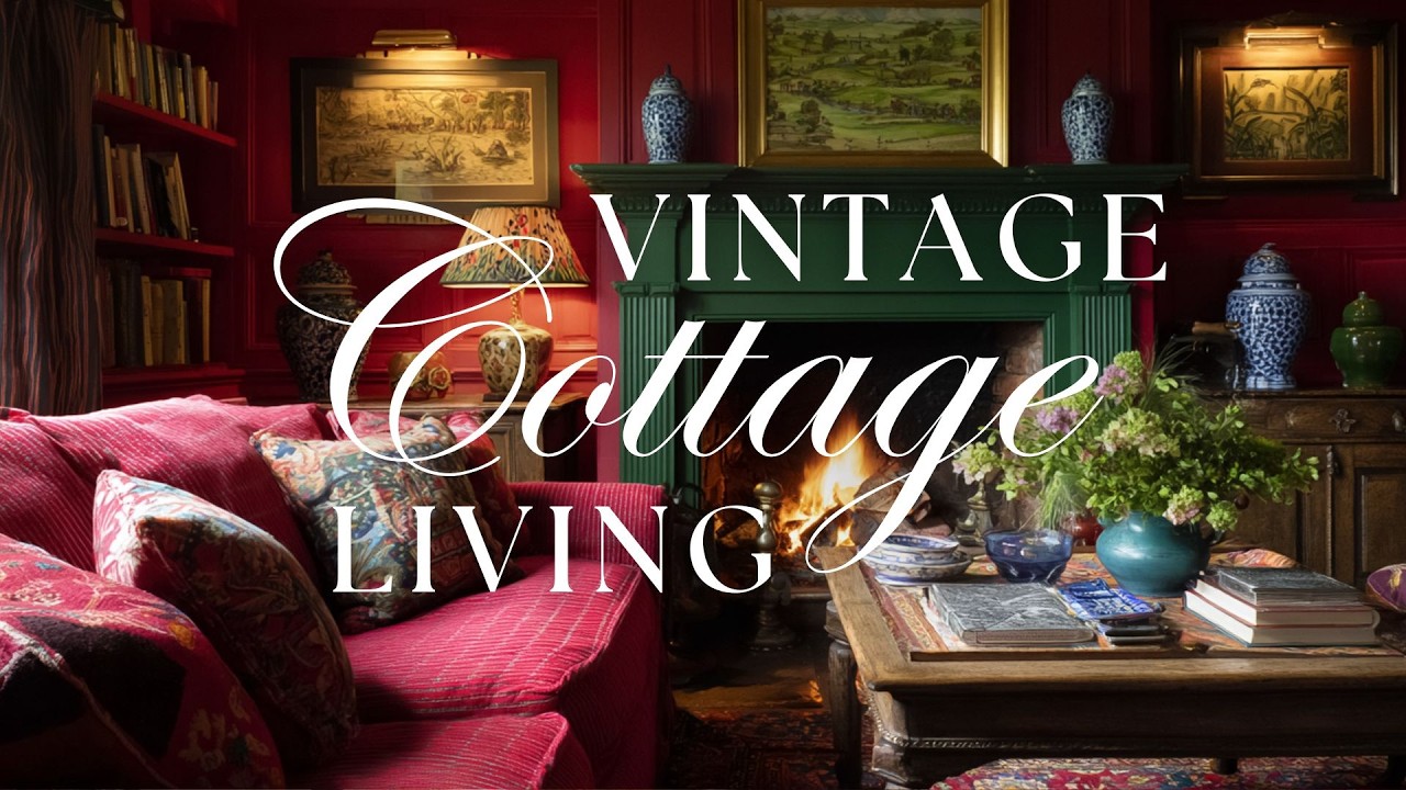 Vintage Cottage Living ❧ Decor Ideas & Inspiration ❧ Piano Music Background ❧ The Countryside Home