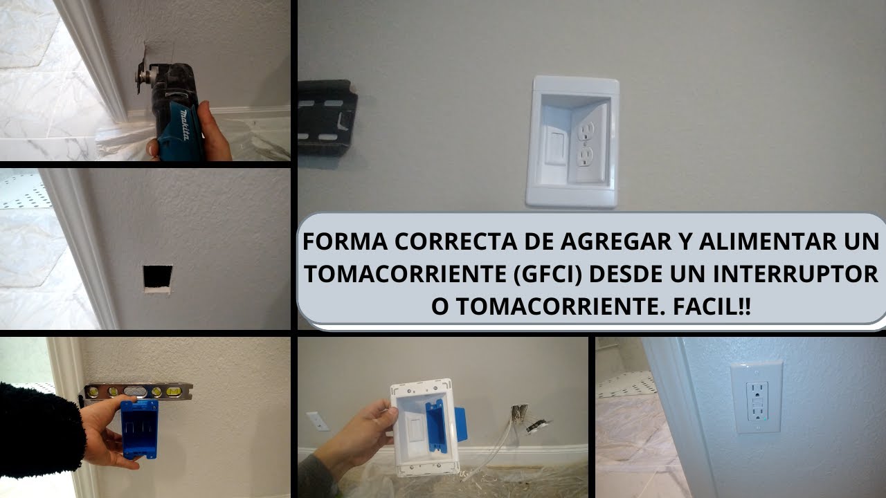 COMO AGREGAR TOMACORRIENTE EN PARED DE PANEL DE YESO (DRYWALL)