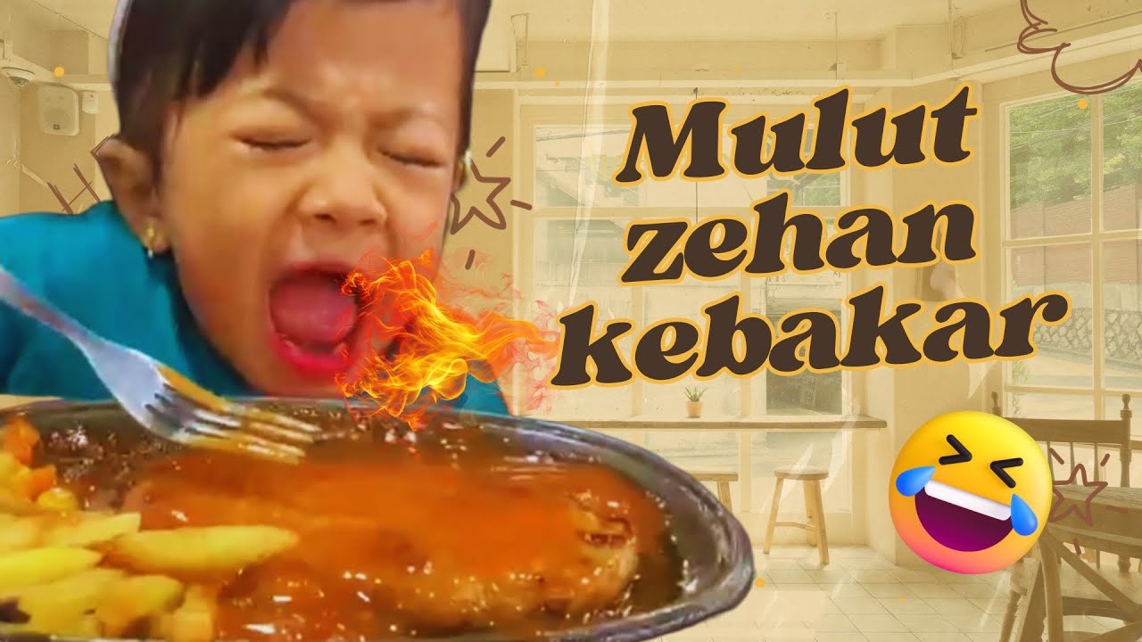 TINGKAH LAKU ZEHAN MAKAN STEAK BIKIN NGAKAK
