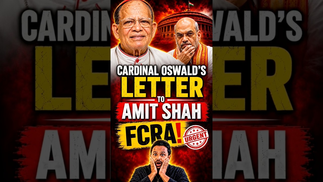 FCRA Bill - Cardinal Oswald letter to Amit Shah 🚩✝️  #fcra #christian #amitshah #modi #shorts