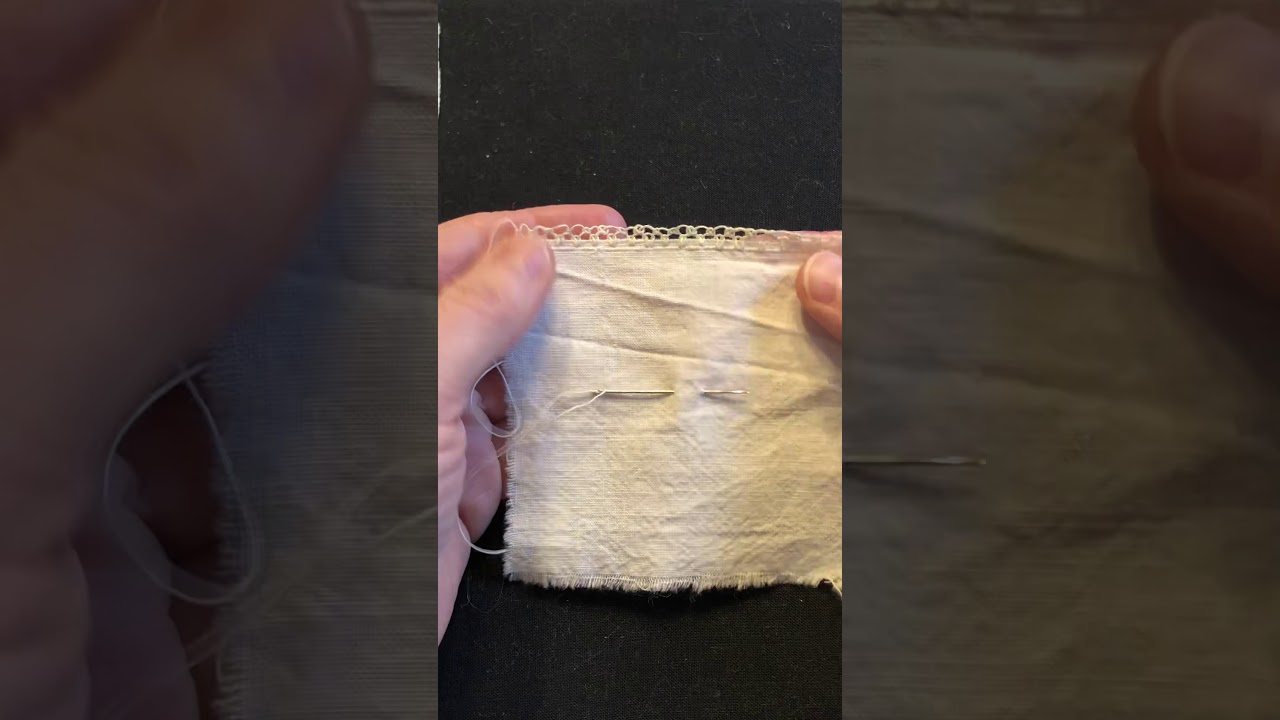Demonstration of needlelace technique