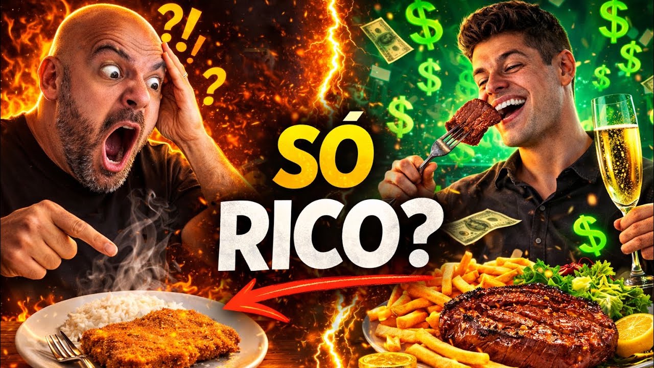 👉 Agora só rico pode comer bem? Fiz o “bife de pobre” 😂