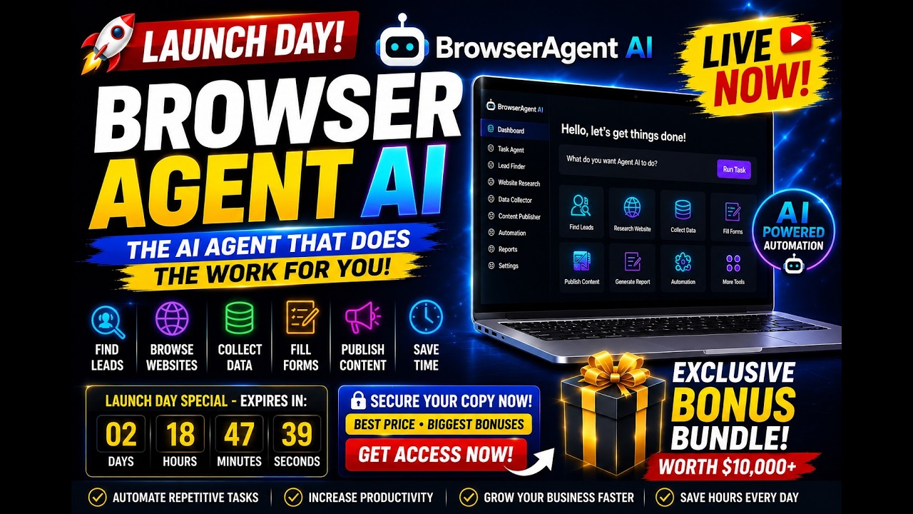 🚀 BrowserAgent AI is LIVE!