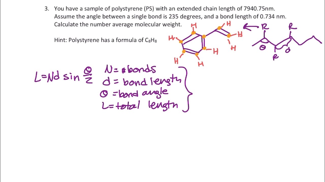Polymer Example Problem 1: Number Average Molecular Weight