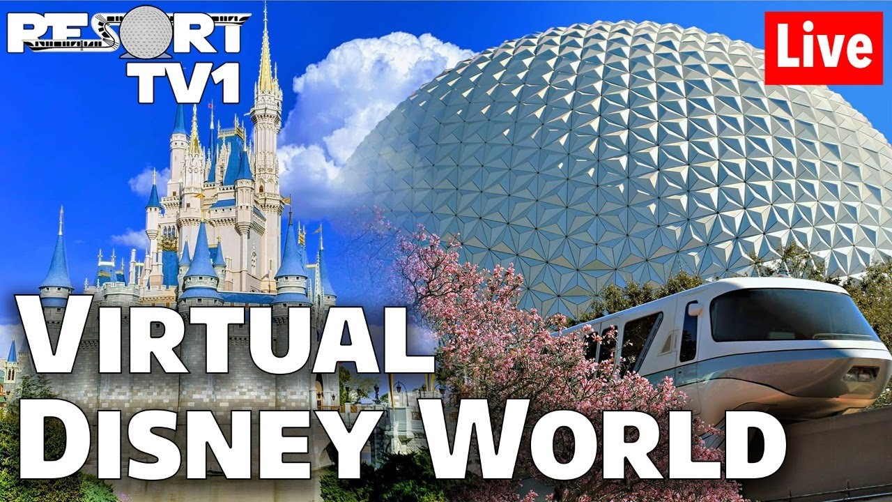 🔴Live: Epic Magic Kingdom & Epcot Virtual Live Stream in 1080p - Walt Disney World - 4-3-20