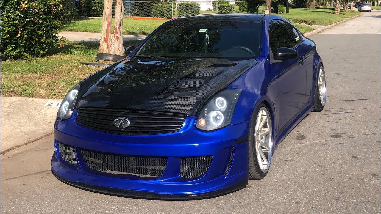 G35 gets Fly1 Motorsports Vented Carbon Fiber Hood!!!