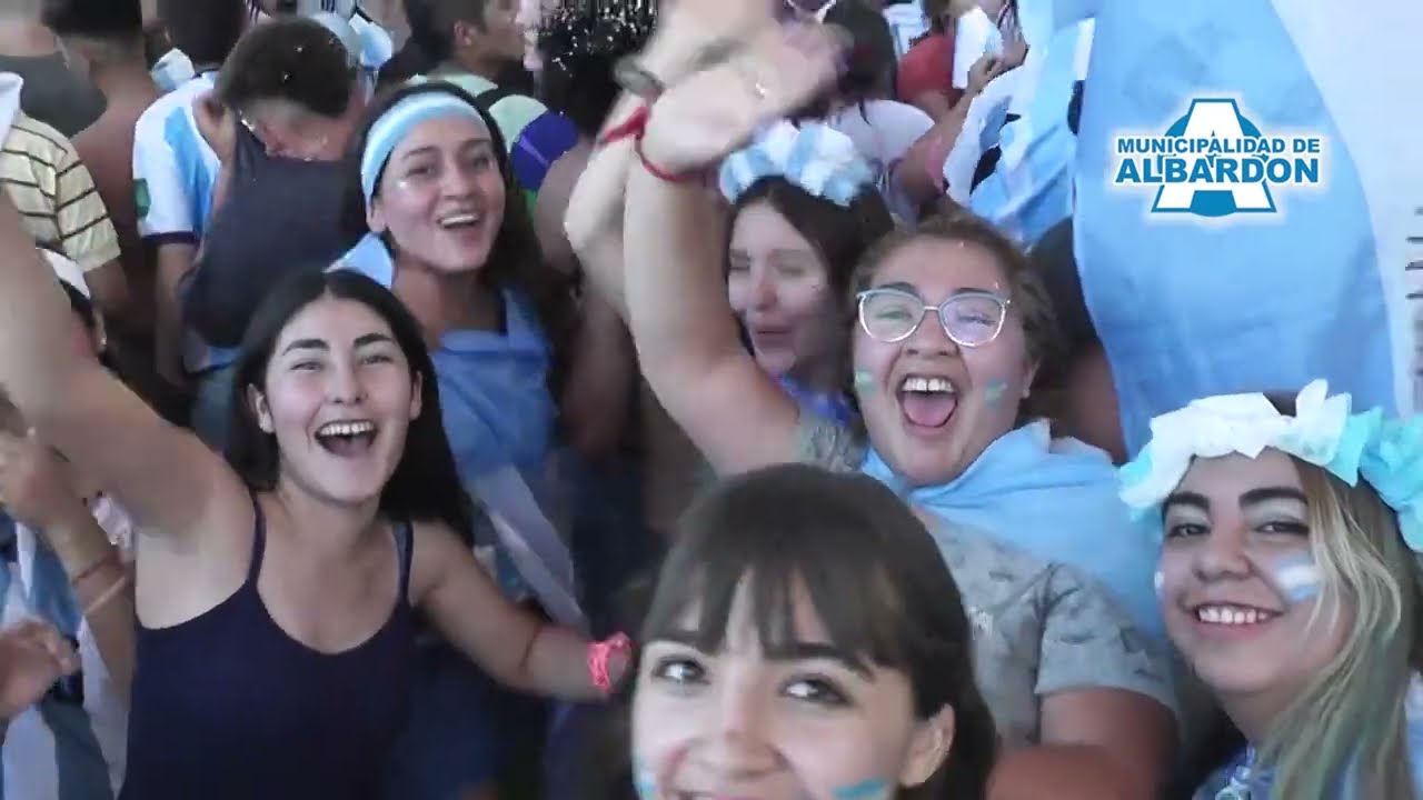 Argentina Campeón del Mundo Qatar 2022. Festejos en Albardón, San Juan, Argentina.