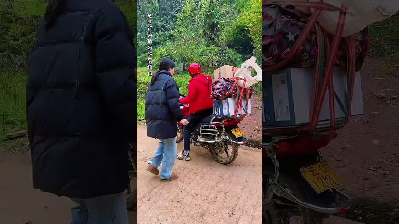 The Good Man ♂️ help The beauty 😍 girl going to mountain home 😭