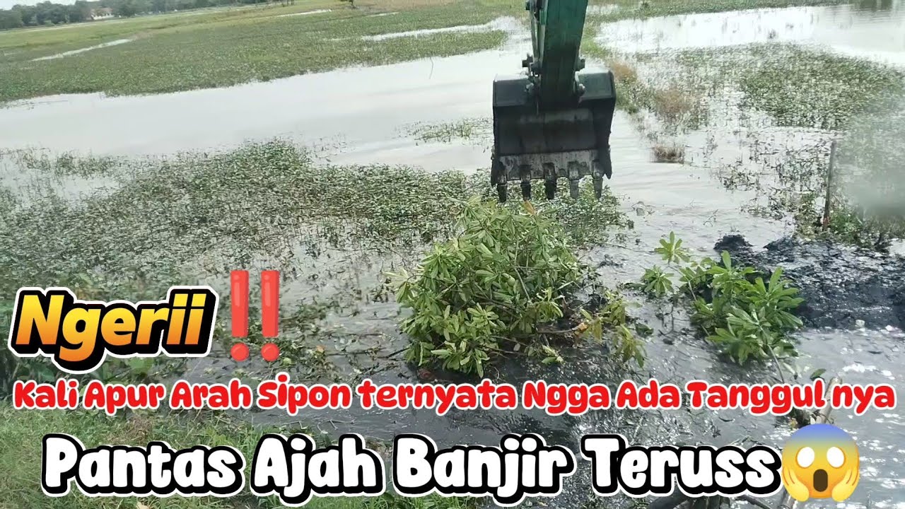 NGERI‼️Kali Apur kesipon ternyata Ngga Ada tangul nya Pantas ajah banjir teruss