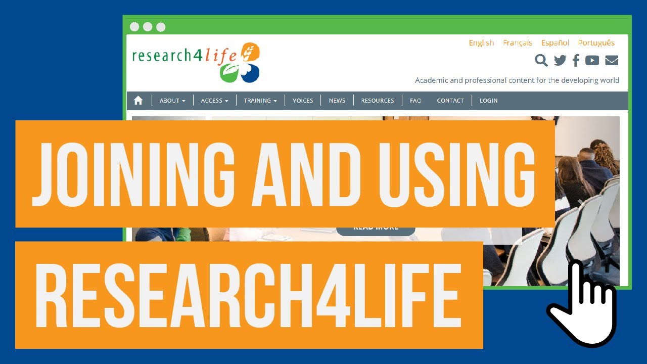 Webinar: Joining and using Research4Life