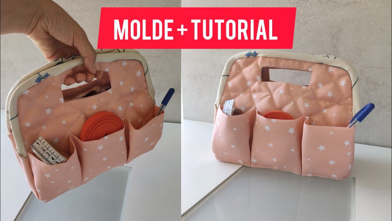 TUTORIAL + MOLDE de El INCREÍBLE Orgenizador de Tela | The Amazing a-frame ORGANIZER