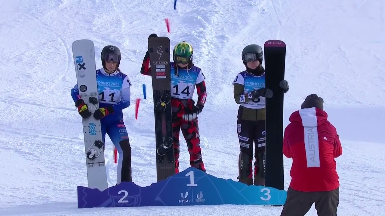 Universiadi Invernali Torino 2025 - Argento di Elisa Fava - Snowboard - Gigante Parallelo