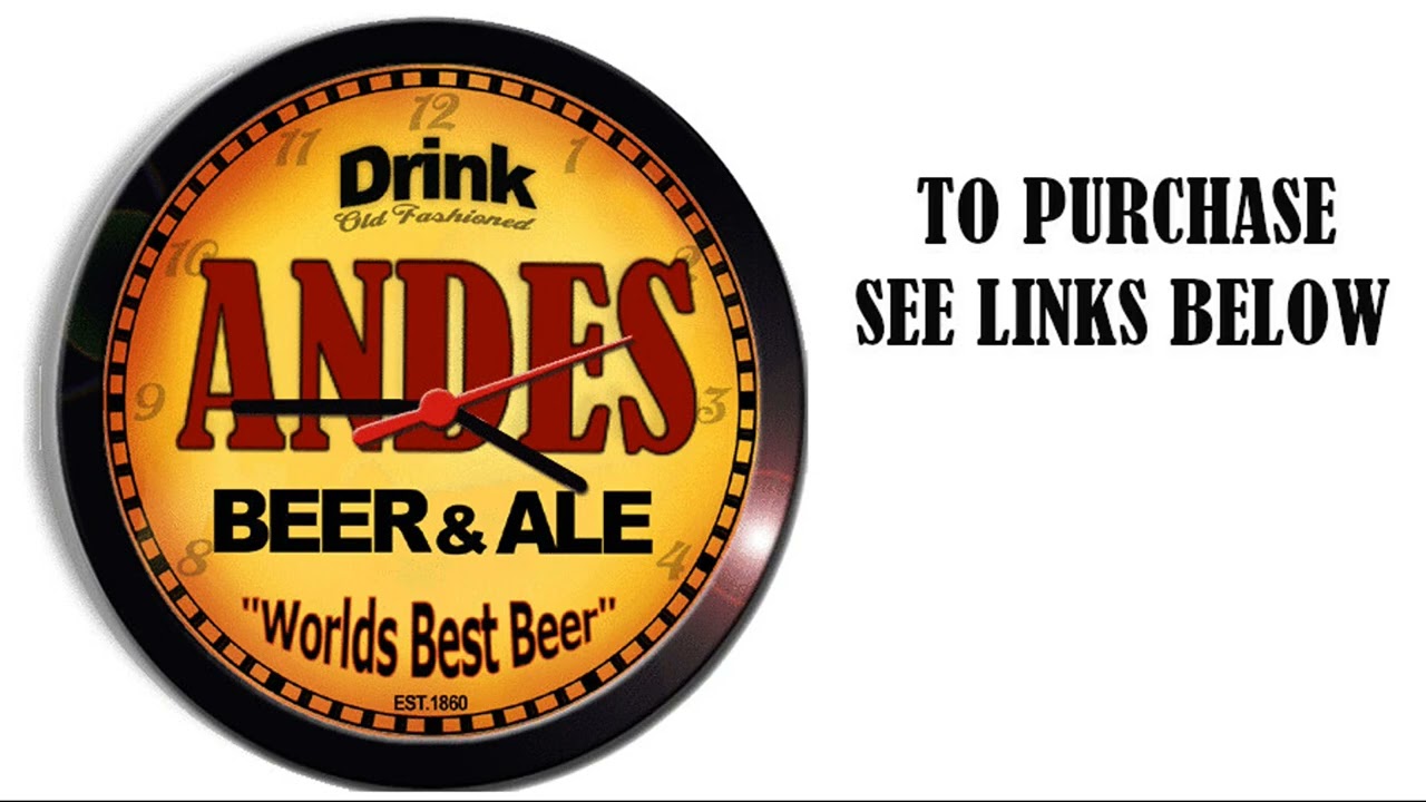 ANDES BEER ALE WALL CLOCK