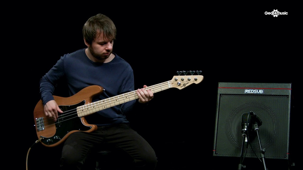 LA Select Bass Guitar by Gear4music, Natural | Gear4music demo