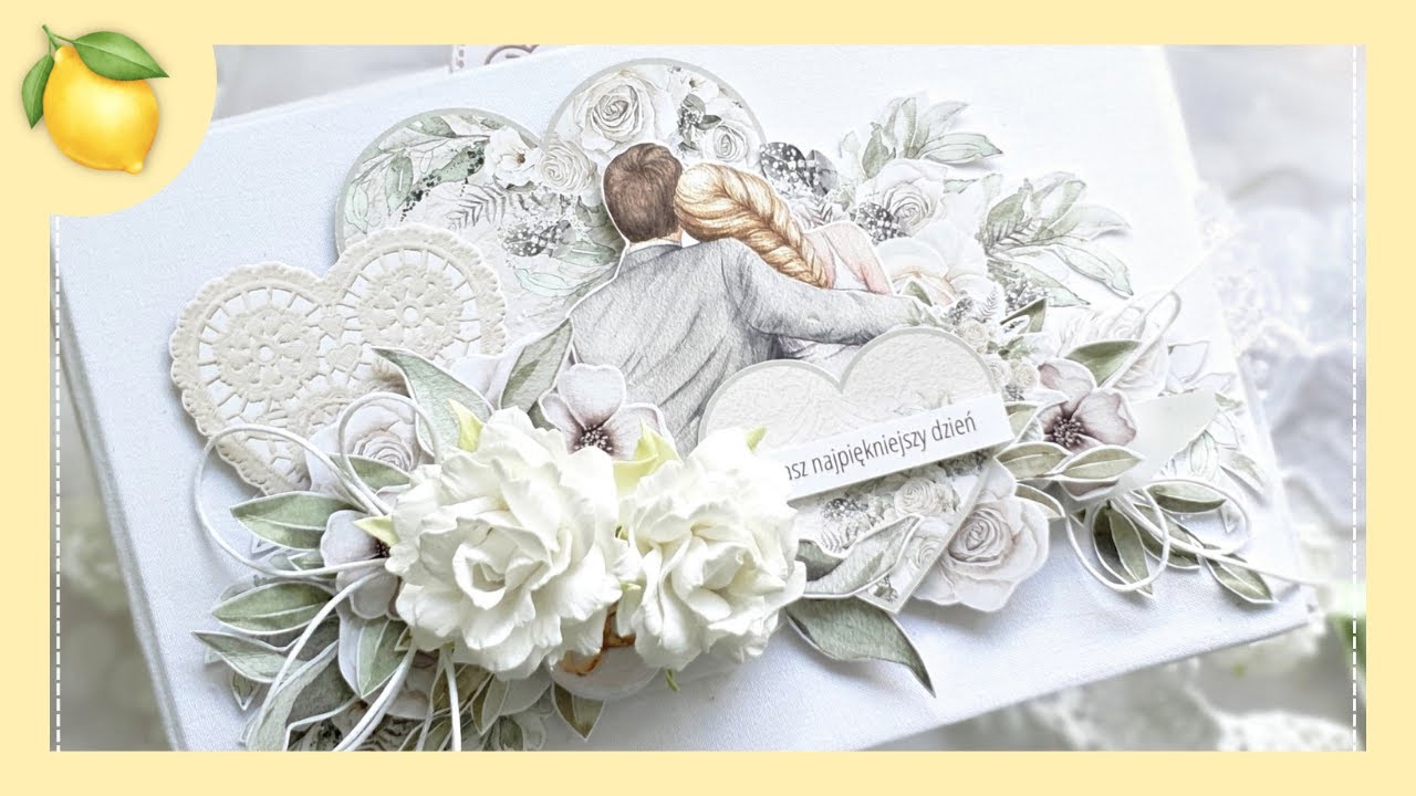 Album ślubny scrapbooking - jak zrobić album scrapbookingowy - album scrapbooking tutorial