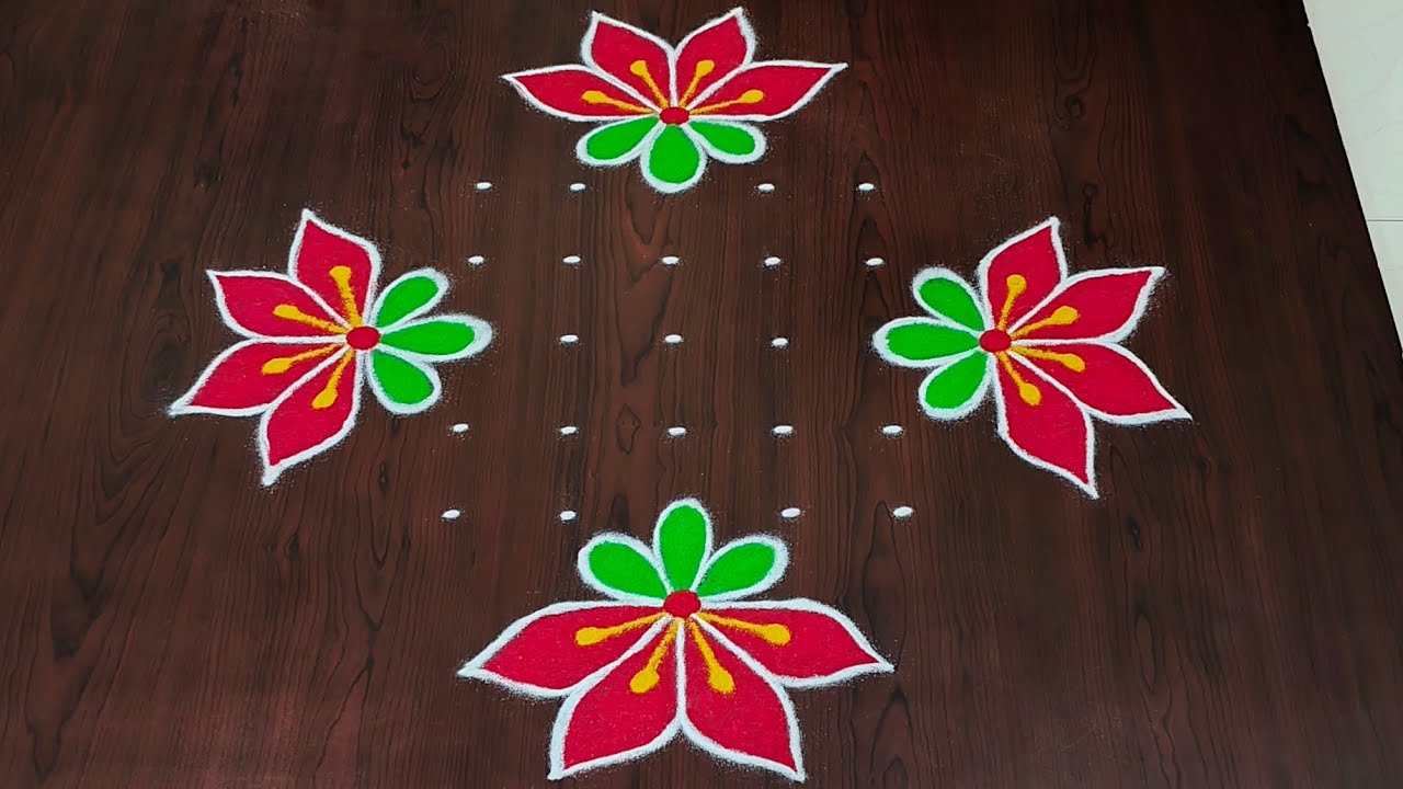 7×3dots beautiful sankranti chukkala muggulu🌷|easy sankranti rangoli|Pongal kolams#Rang Kaa Rangoli