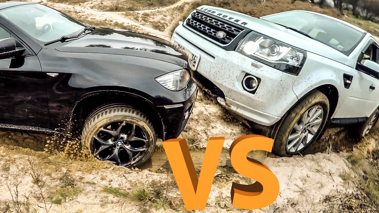 BMW X6 VS Land Rover Freelander 2: бездорожье не для них?