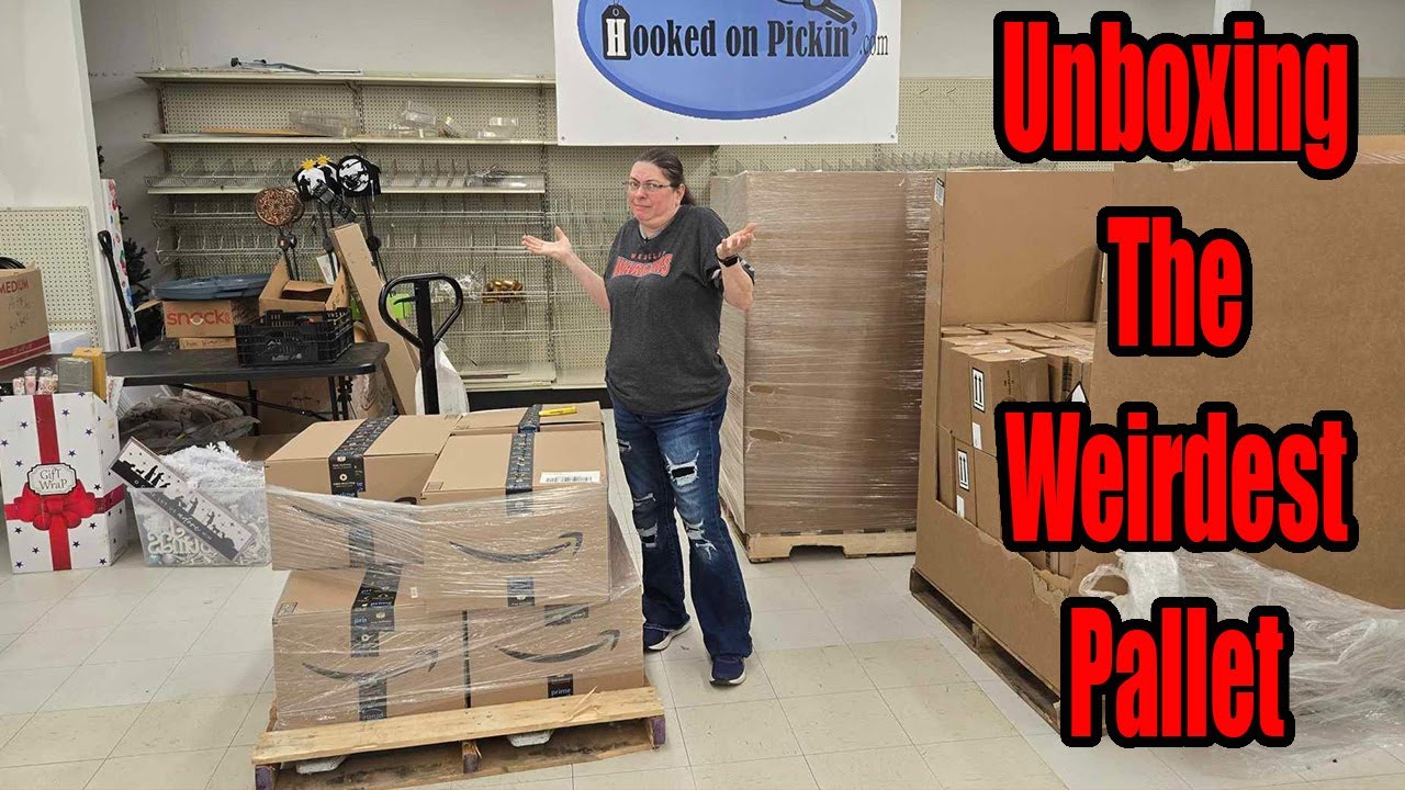 Unboxing the Weirdest Pallet and We get the most random items.