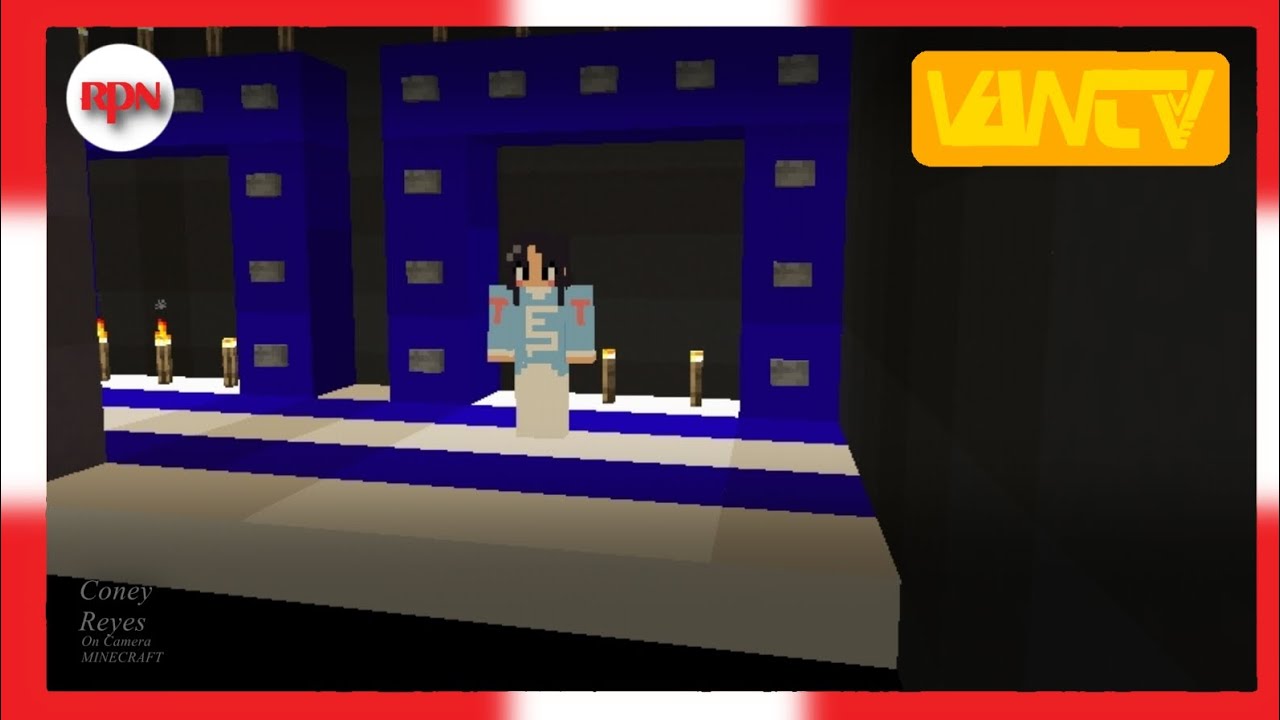 Coney Reyes on Camera - RPN Minecraft Ver. - VAN TV