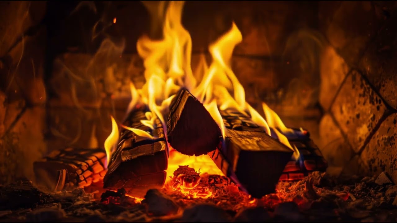Fireplace Sounds (No Music) | Relaxing Crackling Fire for Sleep, Study & Focus