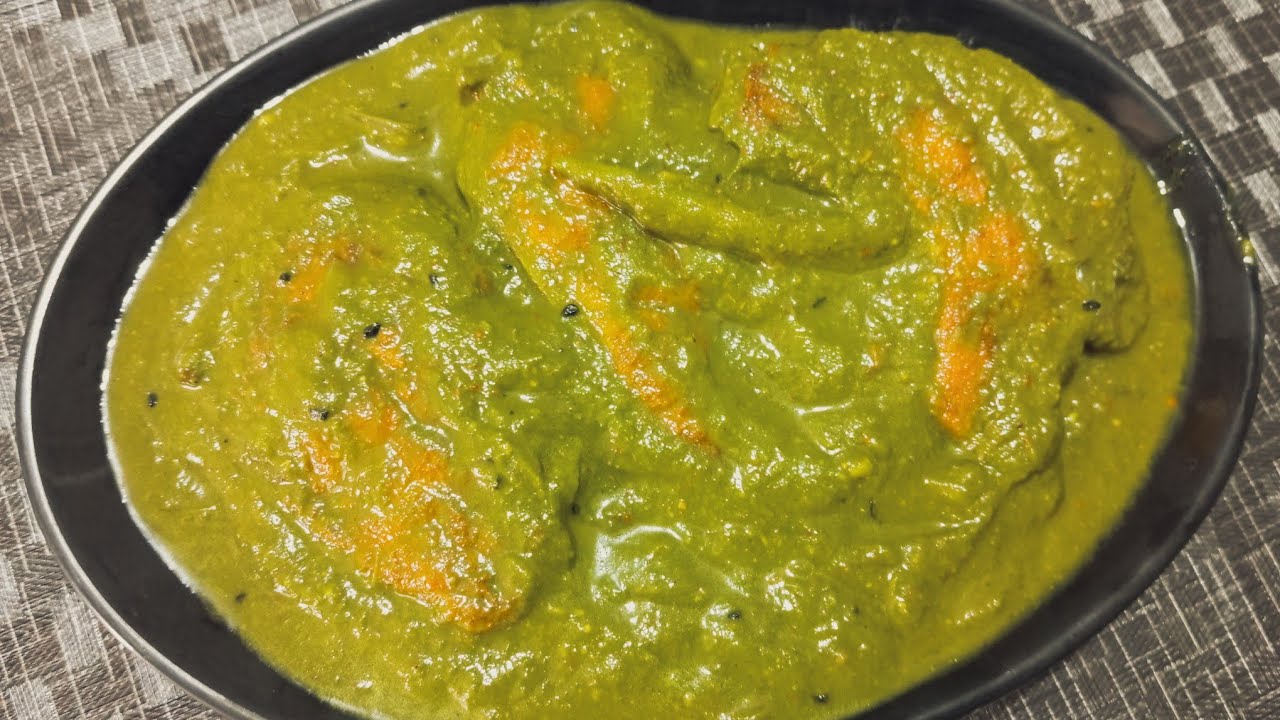 অনন্য স্বাদের পালং শাক দিয়ে কাতলা কারি রেসিপি | katla fish curry recipe  | myselfdiptendra 