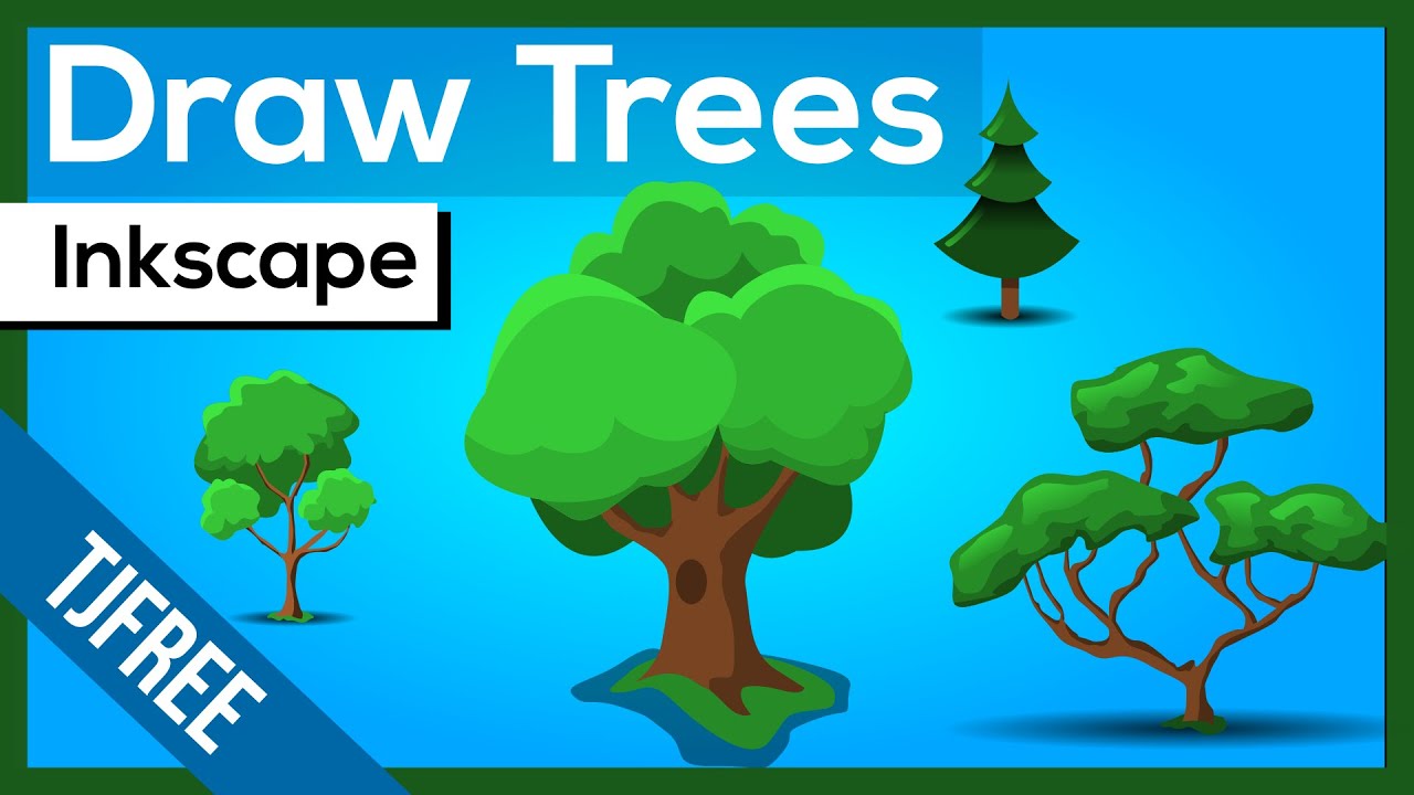 Inkscape | Как рисовать деревья