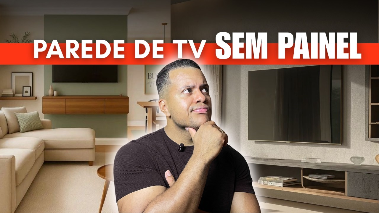 5 Ideias de PAREDE de TV sem uso do PAINEL - baratas e elegantes