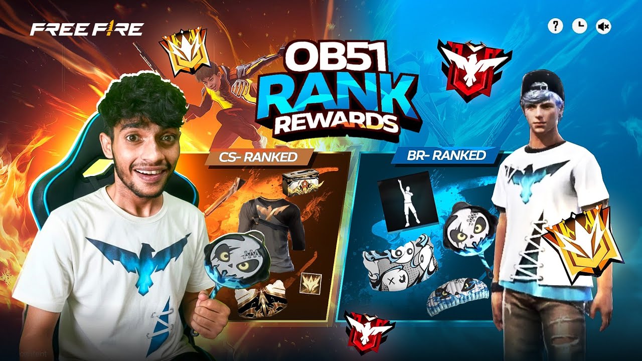 NEW RANK SEASON REWARDS 🇮🇳 Free Fire MaX