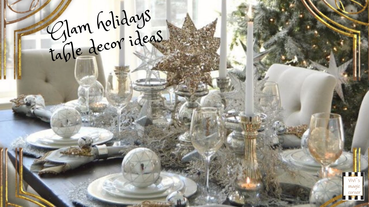NEW Christmas table decor ideas I Holiday decorating tips I GLAM