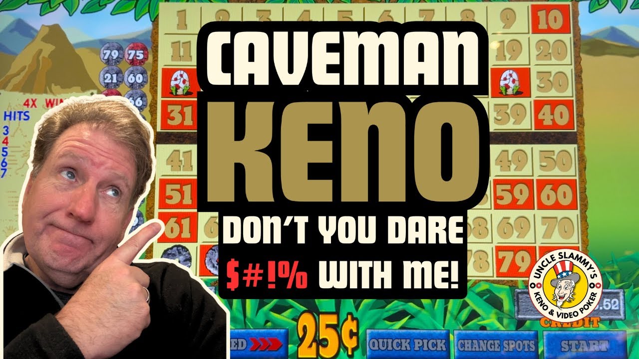 Caveman Keno Challenge! Uncle Slammy Says 