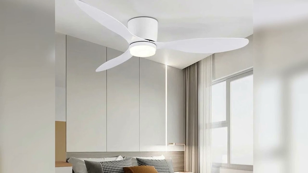 A must-have product! Modern LED Ceiling Fan Light With Remote Control Low Floor Decorative Light E