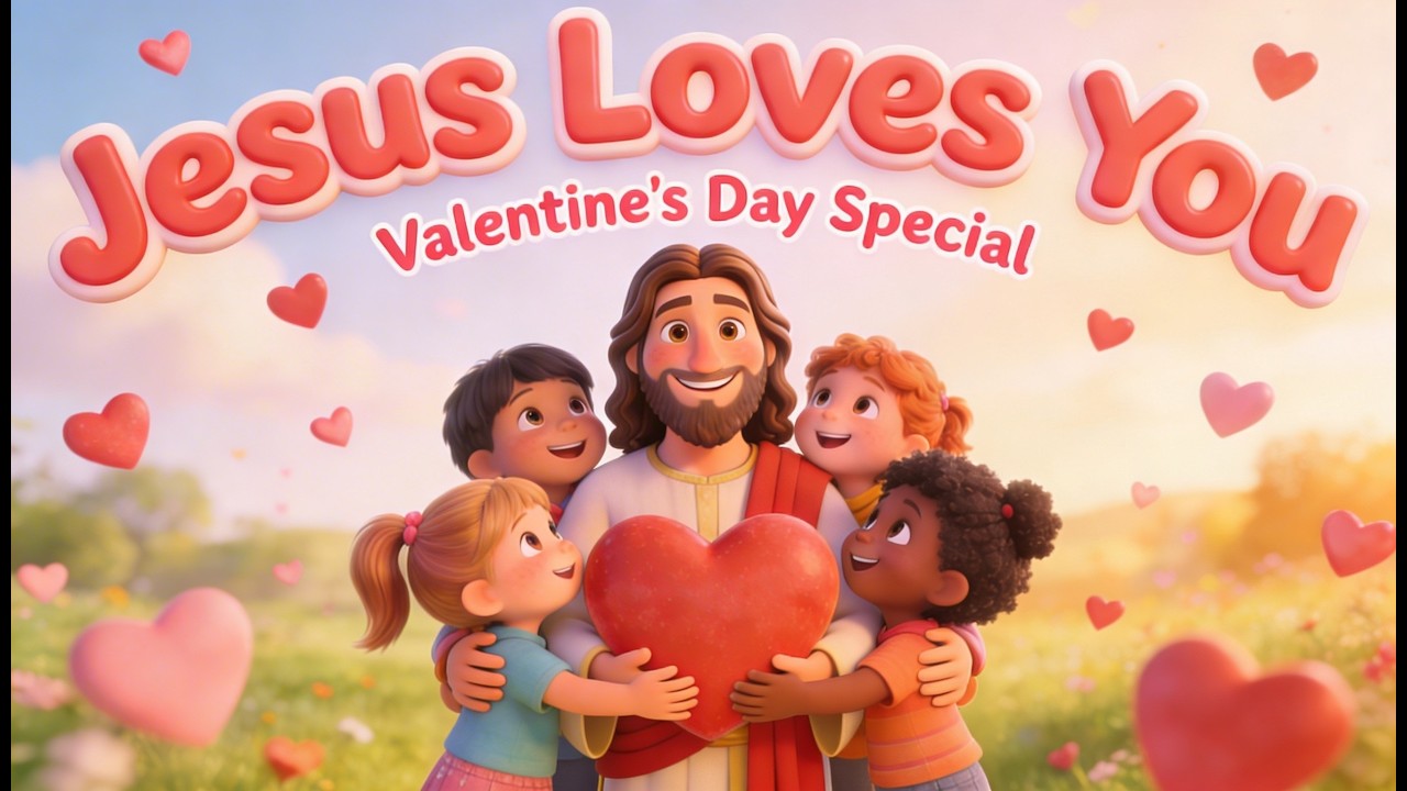 Jesus Loves You ❤️ Valentine’s Day Song for Kids | Christian Kids Songs Compilation #valentinesday