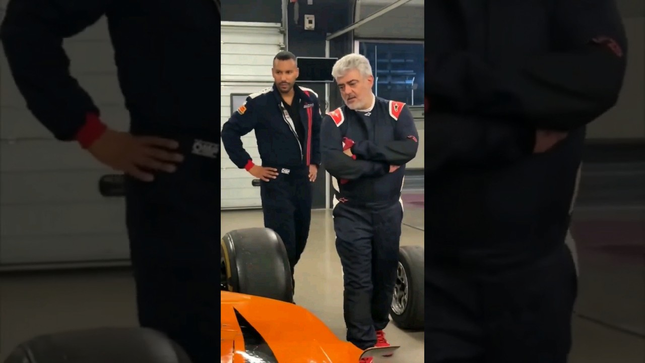 Recent video AK car racing track Dubai 💥🔥😎#Ajith #AjithKumar #vidaaMuyarchi #Goodbadugly