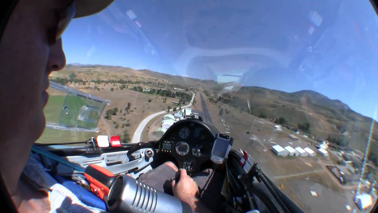 Inside a Glider Landing at Morgan, Utah