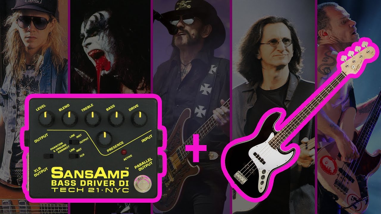 How to get 5 famous signature bass sounds with a Jazz bass & Sansamp