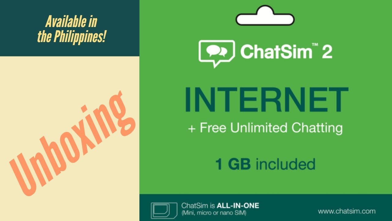 ChatSim 2 Internet plus Free Unlimited Chatting and Calls Worldwide has arrived in the Philippines!