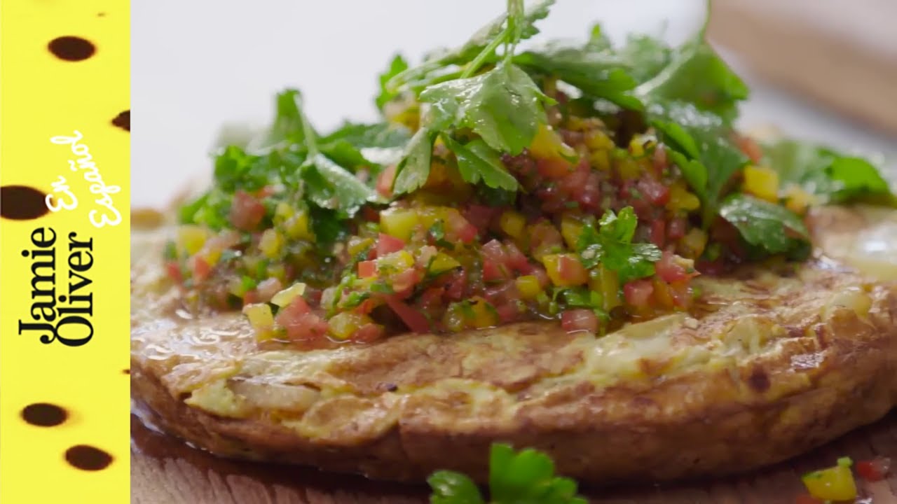 La tortilla de papas más rápida de Jamie | Jamie Oliver En Español
